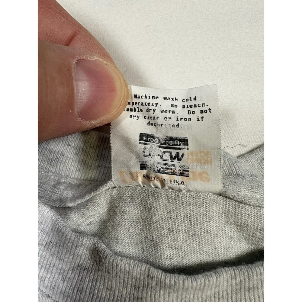Vtg 2003 LIUNA Laborers Union 100th Anniversary T Shirt Large Gray Union Line